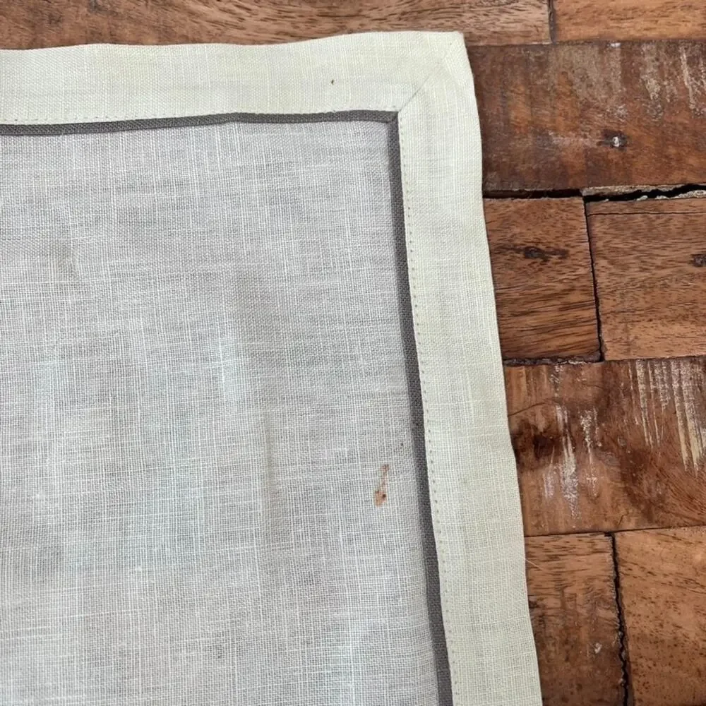 Linen Square Napkins Set of 4 9